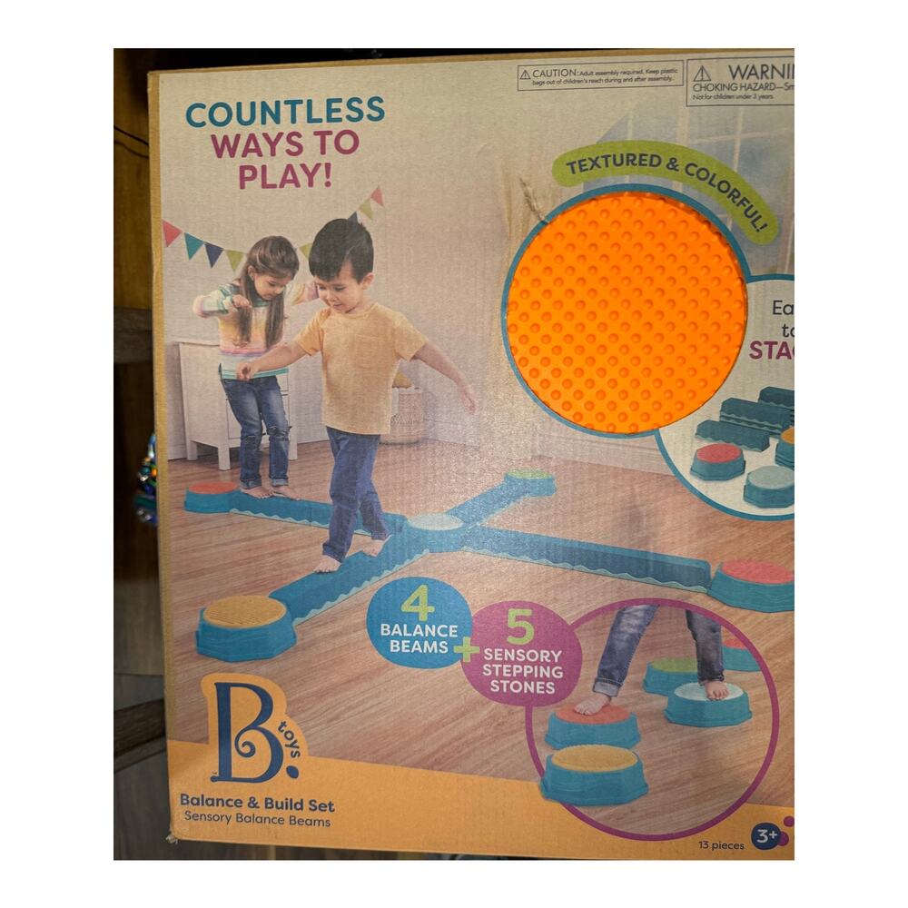 B. toys Sensory Balance Beams for Active Play Balance and Build Set new - Picture 5 of 5